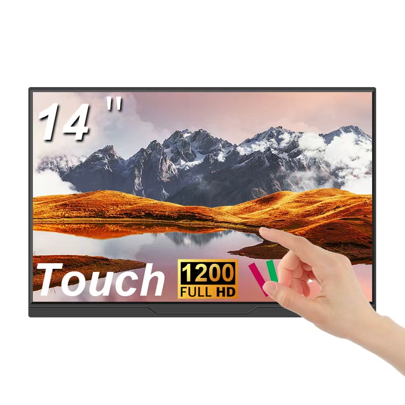 Phone Accessories Display Board - 14inch Touchscreen Portable Monitor Ultra-thin Type-C