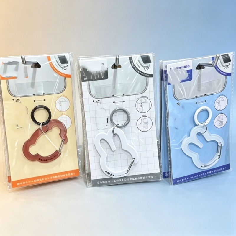 Airtag Holder Case - Miffy Rabbit & Bear Shaped Carabiner