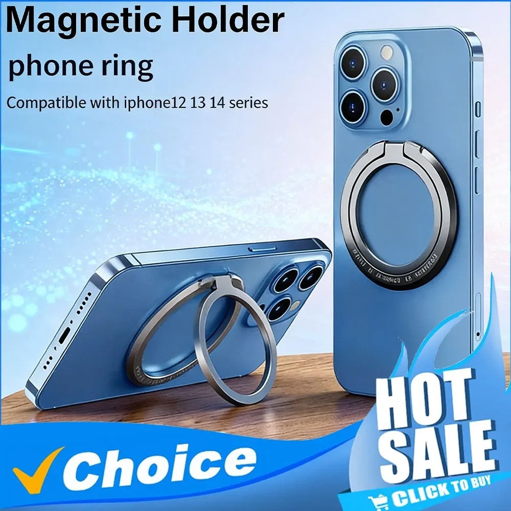 Phone Accessories Ring - Magnetic Phone Ring Holder Removable Finger