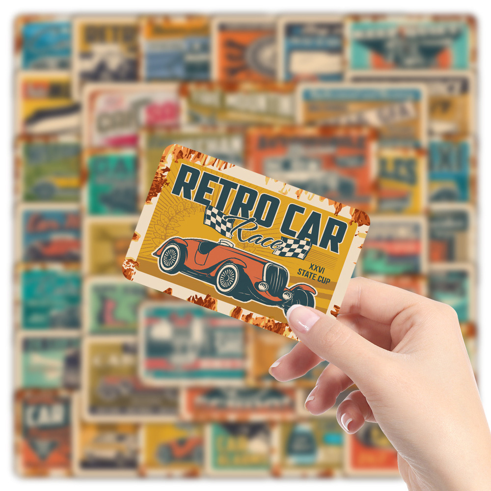 10/30/50pcs Retro Ads Car Stic - Phone Accessories For Kids recension och pris