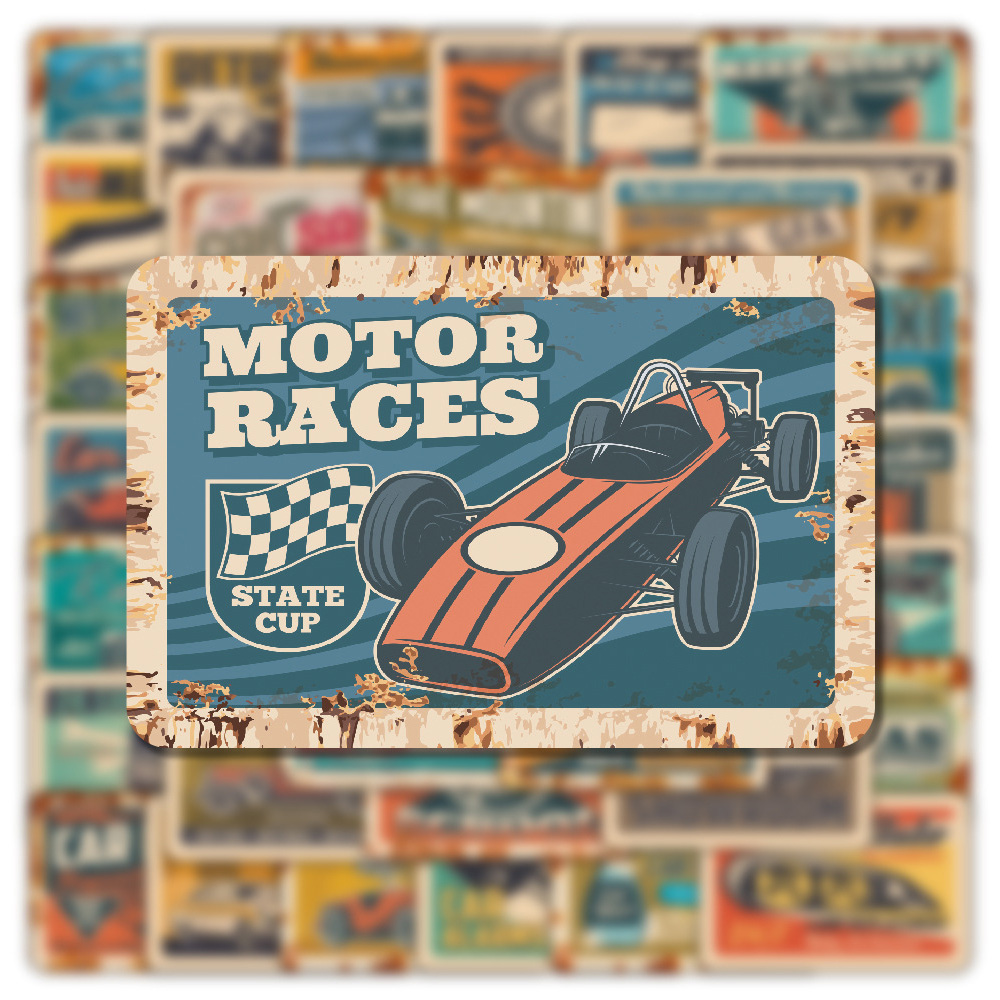 10/30/50pcs Retro Ads Car Stic - Phone Accessories For Kids recension och pris