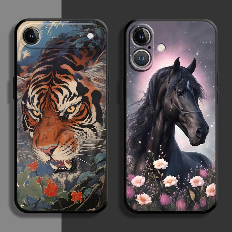 Animal Tiger Lion Funda Phone  - Phone Accessories To Sell recension och pris