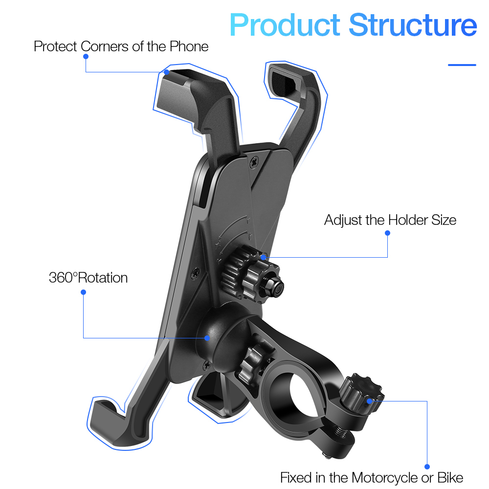 360° Adjustable Bike Phone Mou - Phone Zone Accessories recension och pris