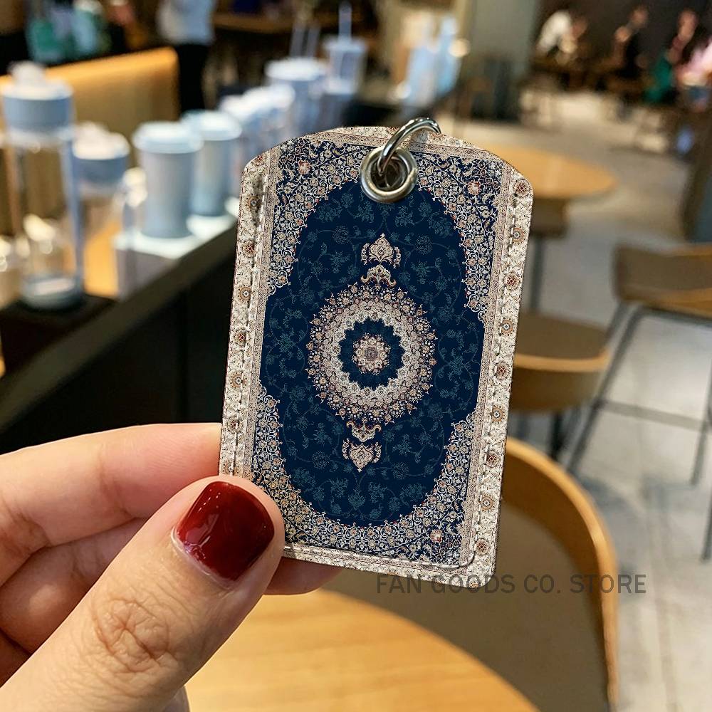 Persian Rug Carpet PU Leather  - Airtag Holder Case recension och pris