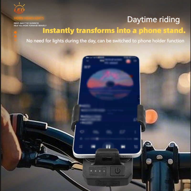 Bicycle Front Light with Horn  - Phone Zone Accessories recension och pris