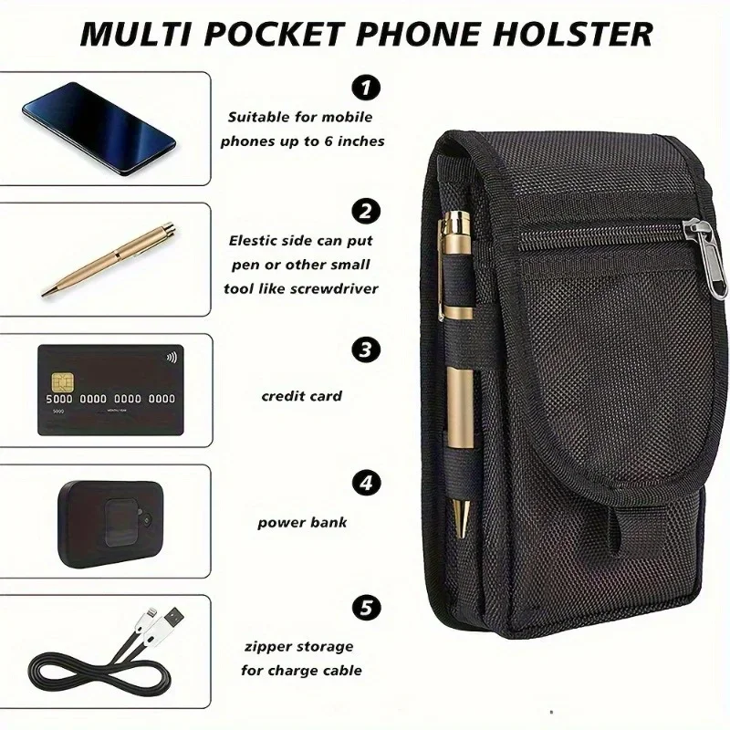  6.3 Inch Bag Multi-Functiona - Phone Accessories Pouch recension och pris