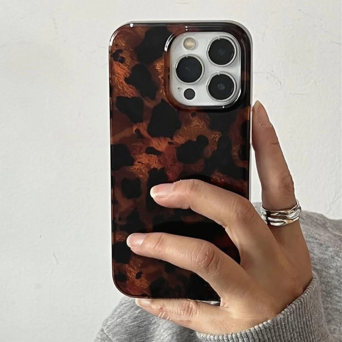 Retro Amber Texture Laser Phon - Phone Accessories To Sell recension och pris