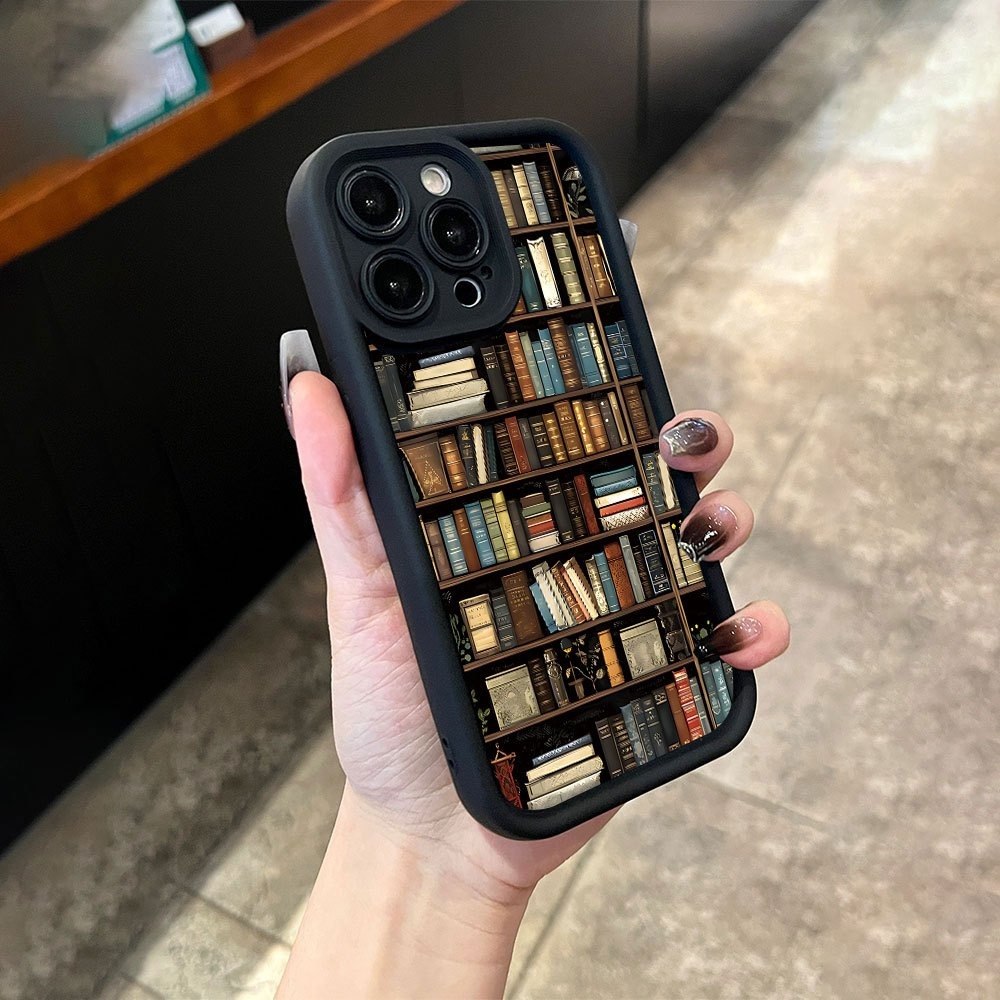 Book Shelf Creative Pattern Ph - Phone Accessories To Sell recension och pris