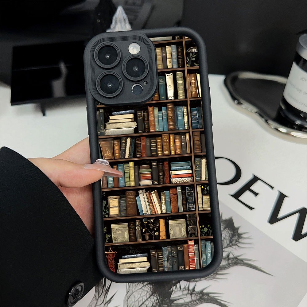 Book Shelf Creative Pattern Ph - Phone Accessories To Sell recension och pris