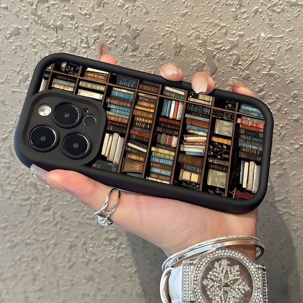 Book Shelf Creative Pattern Ph - Phone Accessories To Sell recension och pris