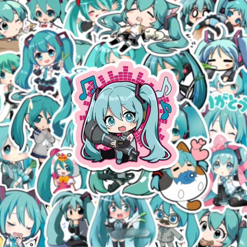 50pcs Hatsune Kawaii Miku Stic - Phone Accessories For Kids recension och pris