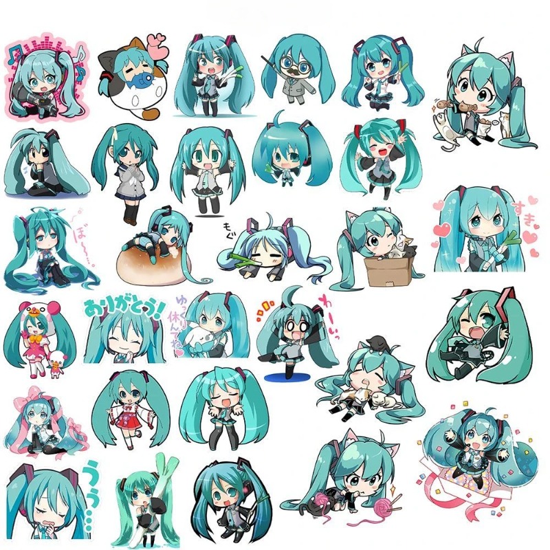 50pcs Hatsune Kawaii Miku Stic - Phone Accessories For Kids recension och pris