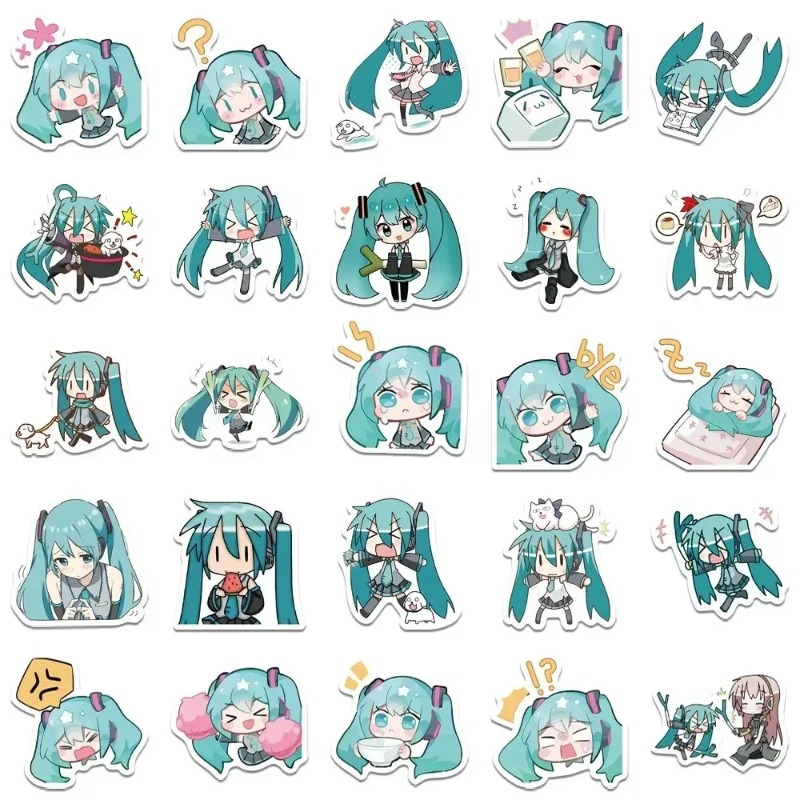 50pcs Hatsune Kawaii Miku Stic - Phone Accessories For Kids recension och pris
