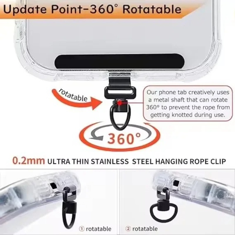 360 Rotating Phone Lanyard Cli - Phone Accessories Ring recension och pris