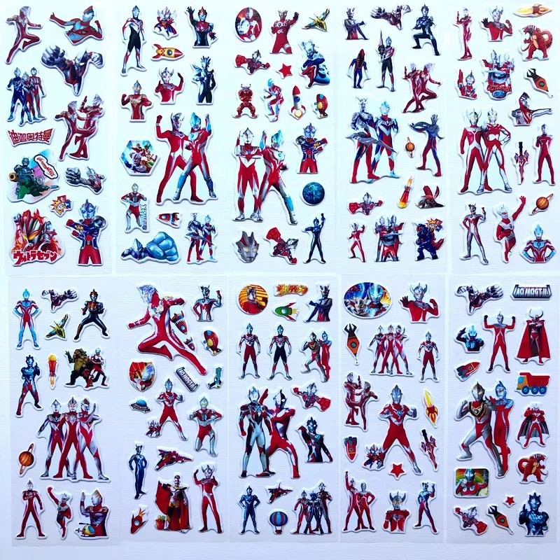 10pcs Cartoon Ultraman 3D Bubb - Phone Accessories For Kids recension och pris