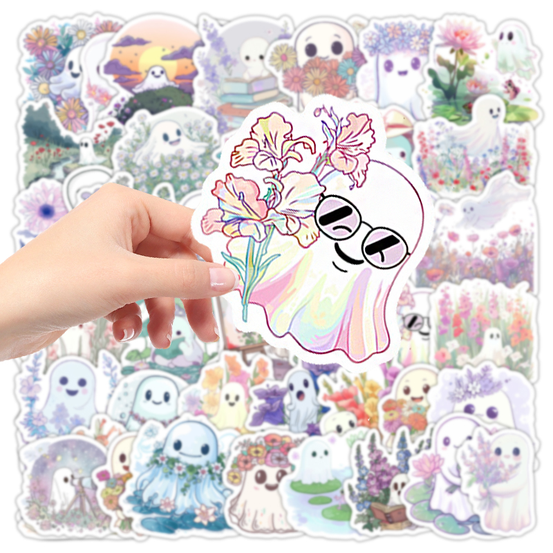 50PCS Cute White Ghost Graffit - Phone Accessories For Kids recension och pris