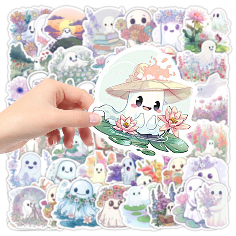 50PCS Cute White Ghost Graffit - Phone Accessories For Kids recension och pris