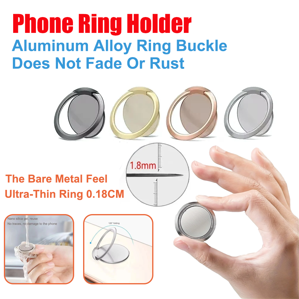 Ultra Thin Metal Ring Holder S - Car Mount Phone recension och pris