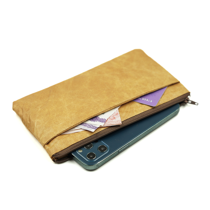 Zippered Ultra-Slim Fiber Pape - Phone Accessories Pouch recension och pris