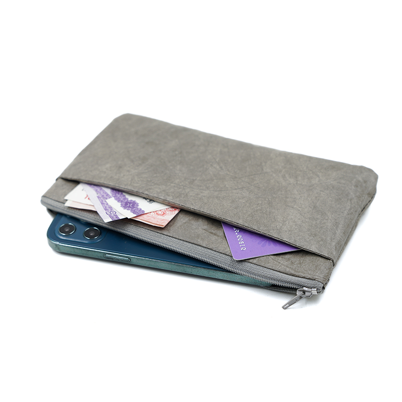 Zippered Ultra-Slim Fiber Pape - Phone Accessories Pouch recension och pris